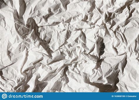 Crumpled Gray Craft Paper Texture Background Package Wrapping Old