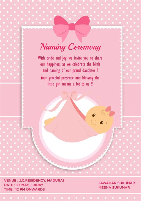 Add a picture of the baby (optional). Whatsapp Invitation Designed by Graphicem | Naming ...