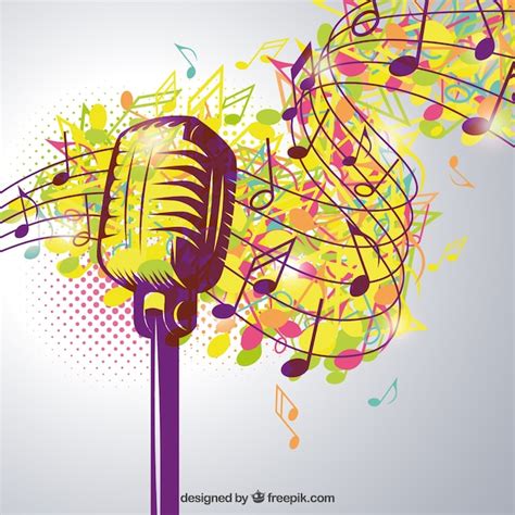Artistic Music Poster Free Vector