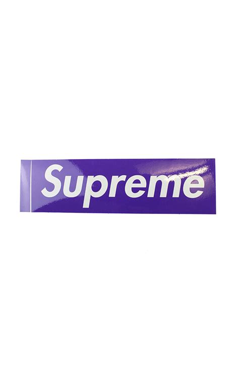 Supreme Purple Box Logo Sticker Sarugeneral