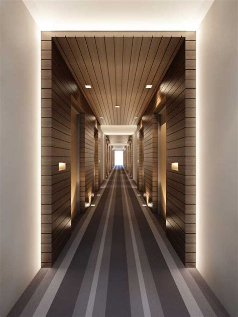 Design of corridors for residential complex. That's ITH. | Corridor design, Hotel corridor, Hotel lobby ...