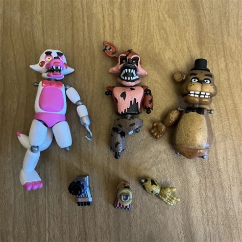 Funko Five Nights At Freddys Fnaf 5 Articulated 2016 Figures Lot Parts