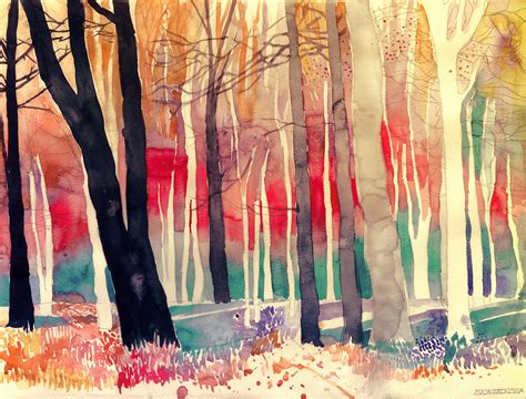 Woods Watercolor 42x56cm Rart