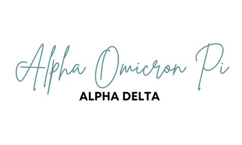 Alpha Omicron Pi — The University Of Alabama Panhellenic Association