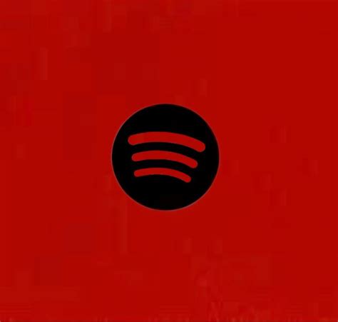 Black And Red Spotify Icon Iconzd