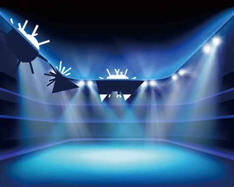 Prom And Homecoming Backdrop Stage Lighting Blue Background Yy00228 E