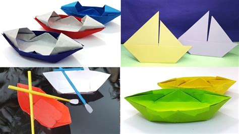 How To Make A Paper Boat Tutorial That Floats Easy Origami Sail Boat