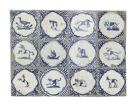A Dutch Delft Blue And White Tile Panel Circa 1620 50 Christies