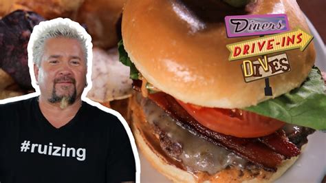 Diners Drive Ins And Dives Butter Burger Burger Poster