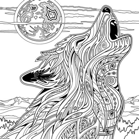 Coloriage Mandala Loup Beau Photos Coloriage Adulte Loup Animaux