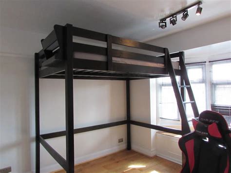 It is not uncommon to find loft beds for adults in university dormitories where space is scarce. IKEA STORA LOFT BED AND MATTRESS DOUBLE high sleeper ...