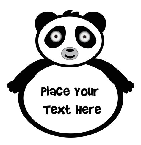 Cute Panda Bear Banner 15025298 Vector Art At Vecteezy