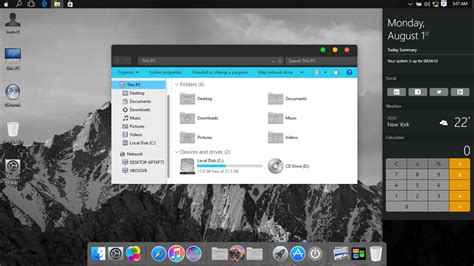 Macos Dark Skinpack Skin Pack For Windows 11 And 10