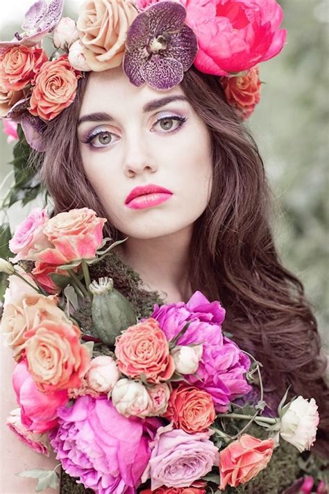Flower Goddess~♕ Flower Headdress Floral Headpiece Girls With Flowers