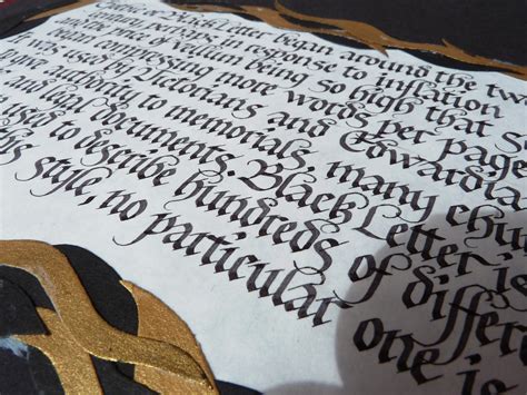 Gothic Calligraphy Lettering Gothic Handwritten Lettering Flickr
