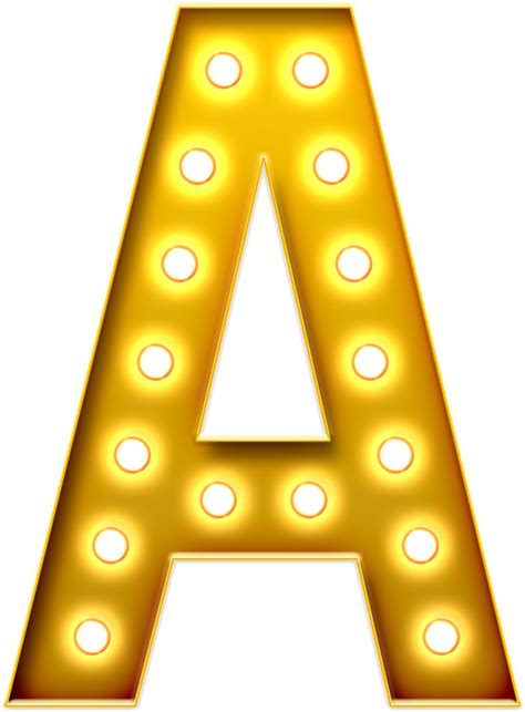 Alfabeto Luminoso Letra A