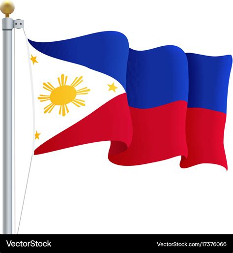 Philippine Flag Vector Waving
