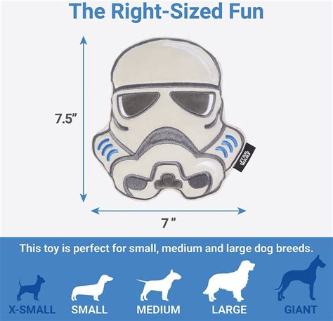 Star Wars Stormtrooper Round Plush Squeaky Dog Toy