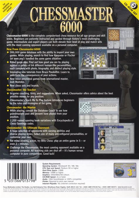 Chessmaster 6000 1998 Box Cover Art Mobygames