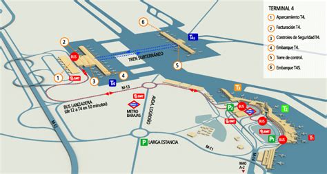 Madrid Airport Map Terminal 4