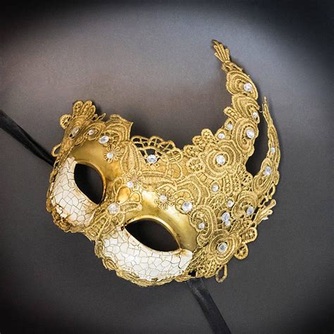 Venetian Goddess Golden Bronze Masquerade Mask Made Of Resin Etsy