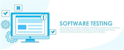 Free Vector Software Testing Banner