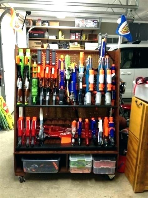 Put some inexpensive magnetic strips in the winchester pony 19 24 gun safe to get some magazines off the shelves. Download Nerf Gun Wall Storage Ideas Gun Storage Storage ...