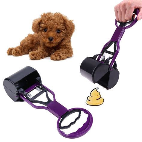 Lumiparty Long Handle Pet Poop Scooper Animal Waste Picker Cleaning