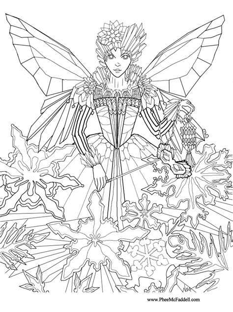 Christmas Fairy Coloring Pages Download And Print For Free