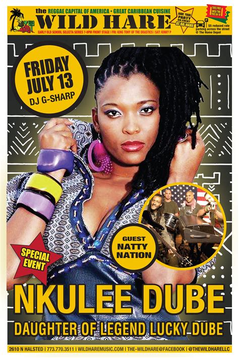 Nkulee Dube With Special Guest Natty Nation Plus The Wild Hare Sound