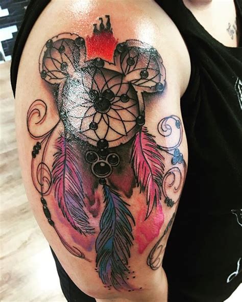 Another successful side tattoo for women! New tattoo😍 #disney #disneytattoo #mickeymouse # ...