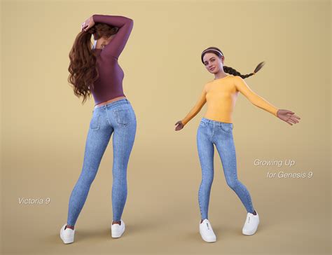 Ng High Waist Skinny Jeans Outfit For Genesis 9 Daz 3d