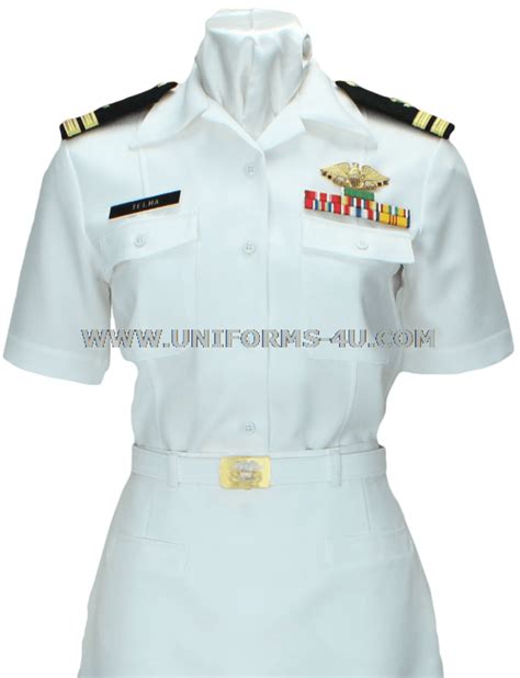 Us Merchant Marine Female Summer White Uniform