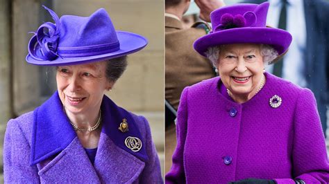 Princess Anne Recycles Queen Elizabeths Go To Coat And Its Uncanny Hello