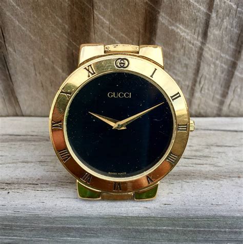 Gucci 33mm Vintage 33002m 18k Gold Plated Dress Watch Grailed