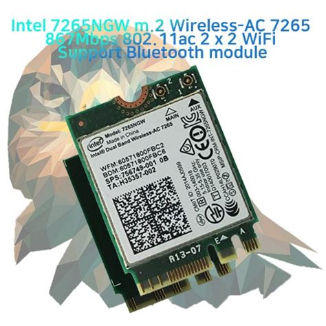 Intel 7265ngw M2 Wireless Ac 7265 867mbps 80211ac 2 X 2 Wifi Support
