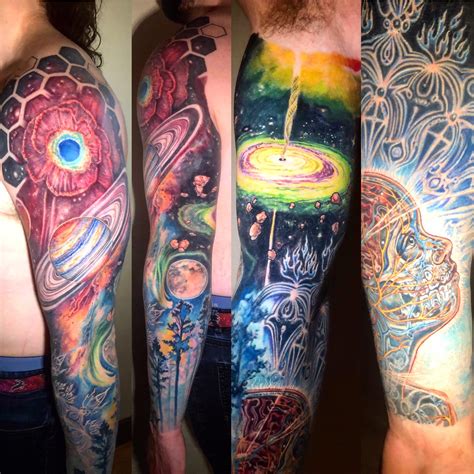 space alex grey sleeve tattoo done by vic back at 27 tattoo slc utah r tattoos