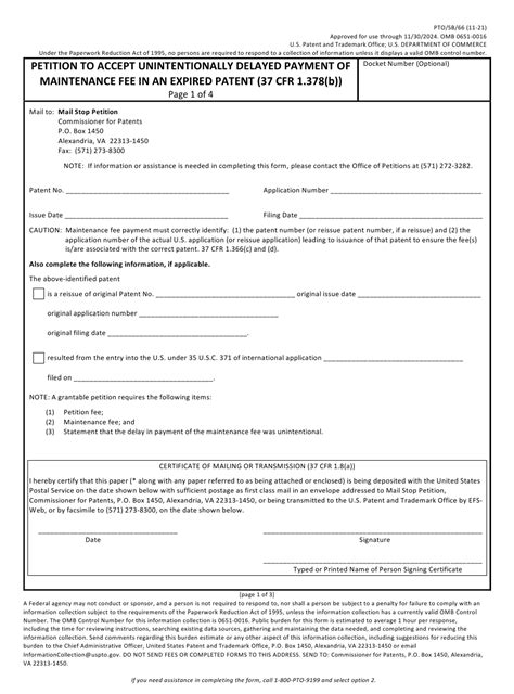 Form Ptosb66 Download Fillable Pdf Or Fill Online Petition To Accept