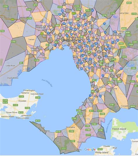 Victoria Melbourne Metro Area Primary School Zones Australian Public