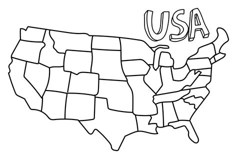 Usa Maps United States Colored 10 Free Pdf Printables Printablee