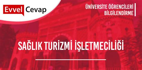 Sizler için düzenlediğimiz puanlara aşağıdaki tablodan ulaşabilirsiniz 2020 tyt ayt (yks) taban puanları ve başarı sıralamaları aşağıdaki gibidir. Sağlık Turizmi İşletmeciliği 2 Yıllık Taban Puanları 2020