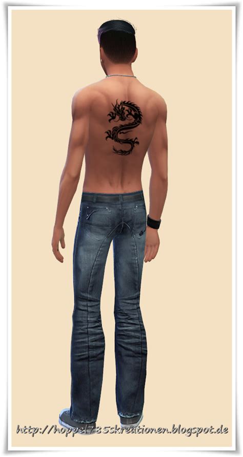 Sims 4 Ccs The Best Tattoo For Men By Hoppel785