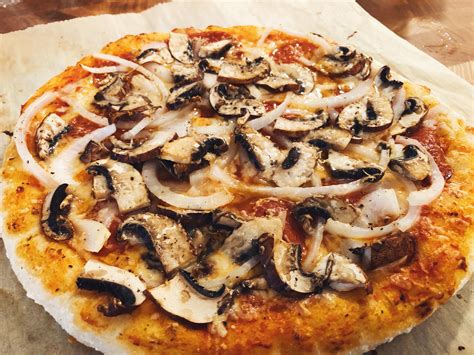 Homemade Pepperoni Mushroom Onion Pizza Rpizza