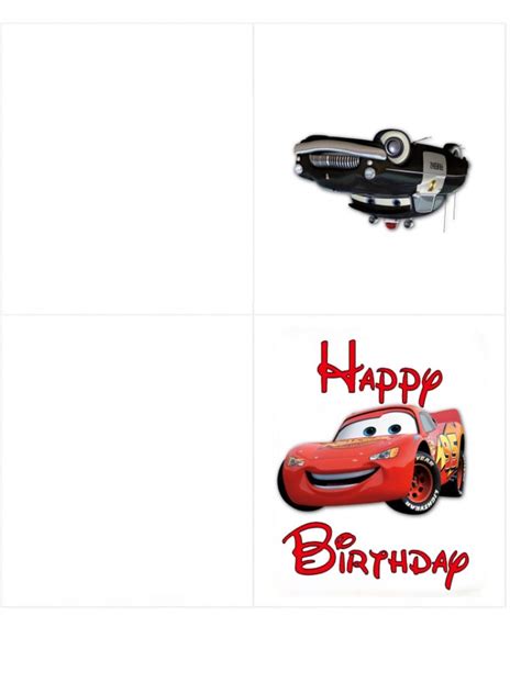 cars birthday invitation template