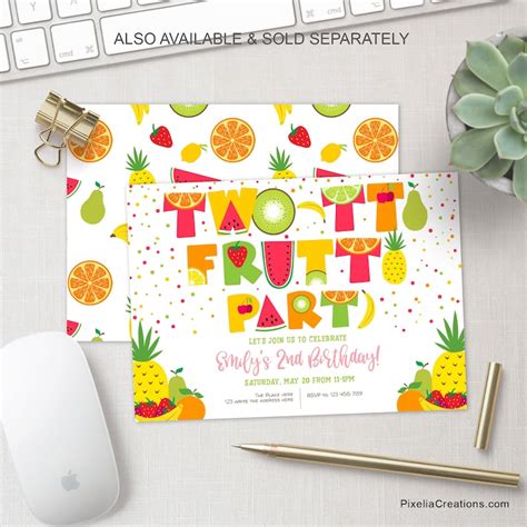 Tutti Frutti Photo Banner Fruit Birthday Banner With Photo Etsy