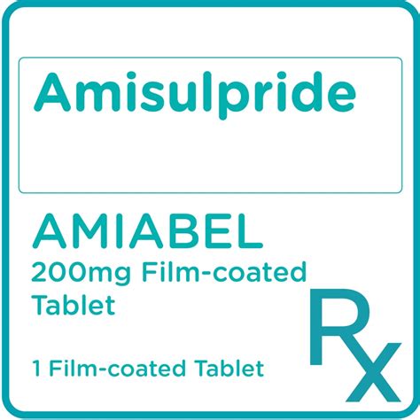 Amiabel Amisulpride 200mg 1 Film Coated Tablet Prescription Required