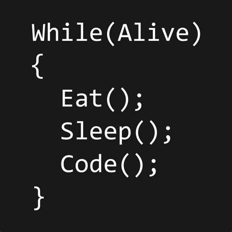 While Alive Eat Sleep Code While Alive Eat Sleep Code T Shirt