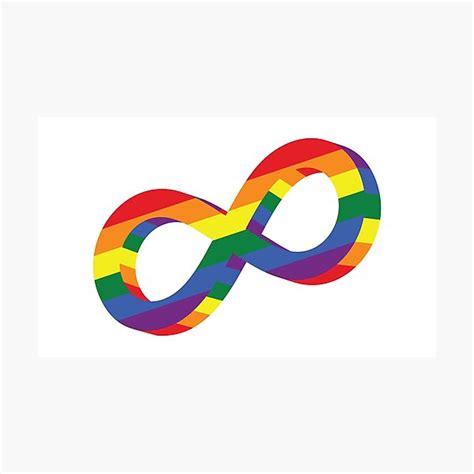 LGBTQIA Infinity Sign Photographic Print For Sale By Radvas Redbubble