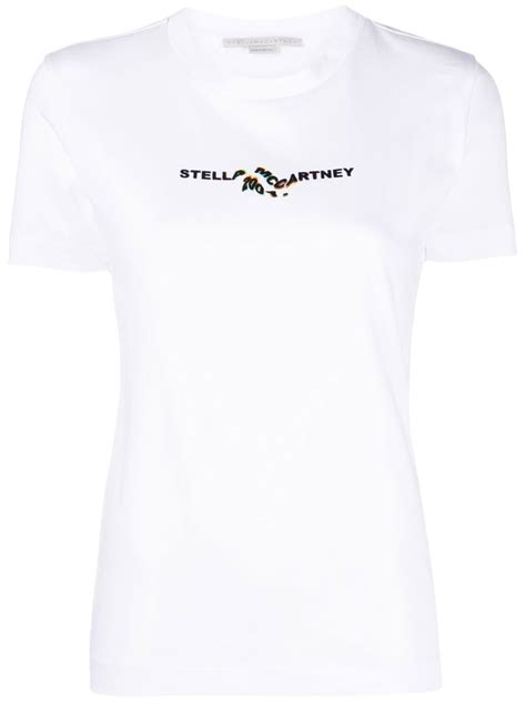 Stella Mccartney 2001 Glitch Logo Print T Shirt Farfetch