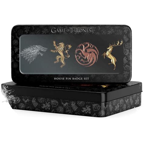 Buy Game Of Thrones 4 Pack Pin Badges Main Houses Game